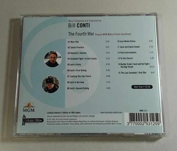 「THE FOURTH WAR / BILL CONTI」