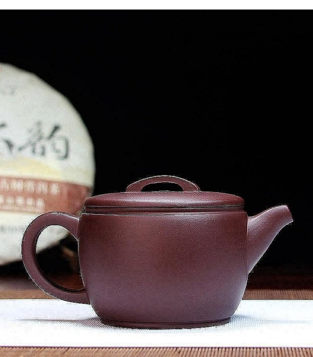 240cc紫砂壺宜興紫砂純全手工原礦紫泥大口漢瓦壺茶壺茶具~無聲荒島