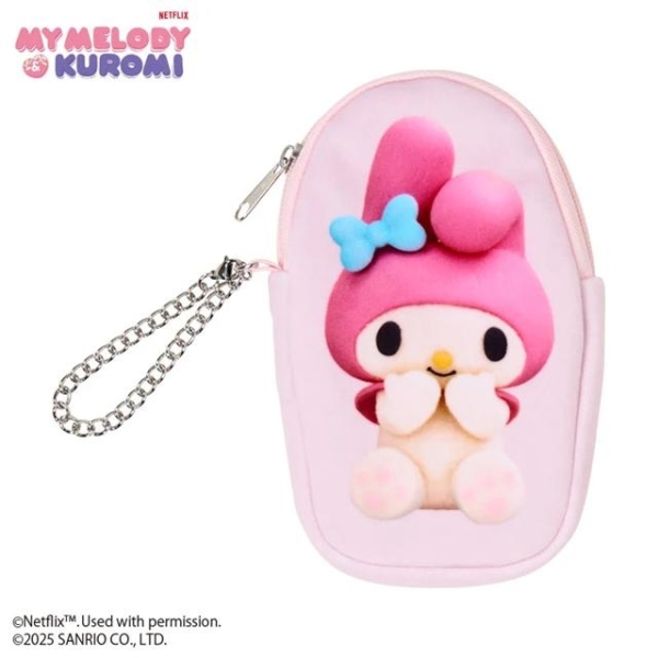 小禮堂 Sanrio 三麗鷗 美樂蒂 尼龍票卡零錢包 (Netflix原創動畫 My Melody & Kuromi)