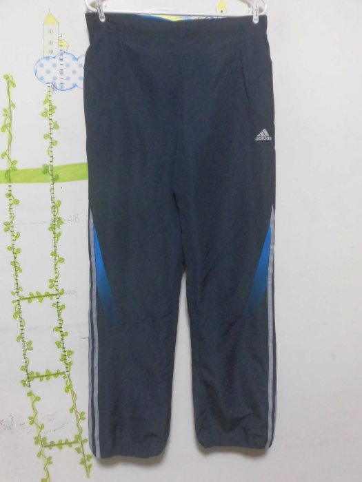 衣市藍~adidas climacool 大童運動長褲 (L~13-14Y~) (250518) (衣28)