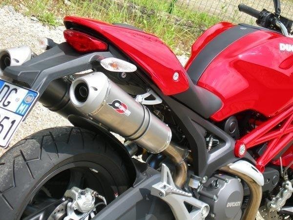 DNS部品 義大利 Quat D 鈦合金 碳纖維 排氣管 Ducati Monster 696 796 1100 專用中
