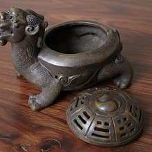 ZEN CASA】黃銅泥香爐薰香爐*太極八掛龍龜造型吉祥淨香爐| Yahoo拍賣
