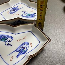 2241  辻製　辻常陸　皿　時代物 日本回流辻常陸皿帝室御用十四代辻長陸作鴛鴦戲水手簽款暗刻款昭和有田