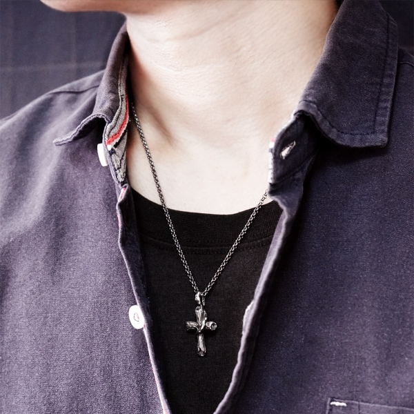 純銀　銀盃　46g GT 鹿角純銀項鍊| GEORGIA TSAO 台灣設計師印花服飾品牌