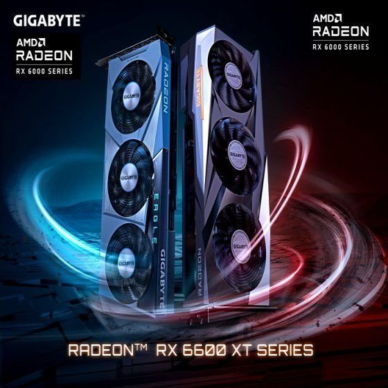 【促銷】技嘉 RX6500XT/RX6600XT/RX6700XT  獵鷹/魔鷹/小雕 吃雞游戲顯卡獨立顯卡獨立