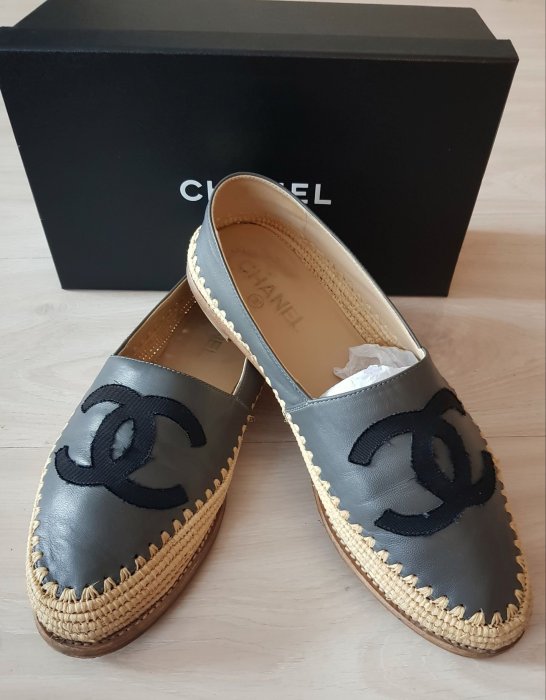 正品香奈兒CHANEL羊皮草編鞋-42