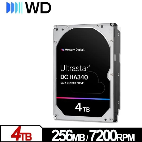 WD Ultrastar DC HA340 4TB 3.5吋 SATA 企業級硬碟 WUS721204BLE6L4