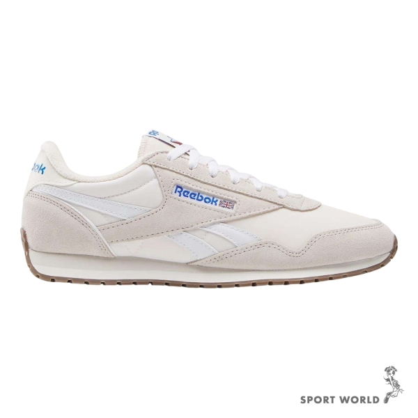 Reebok 休閒鞋 男鞋 麂皮 Classic AZ 米藍【運動世界】100239546