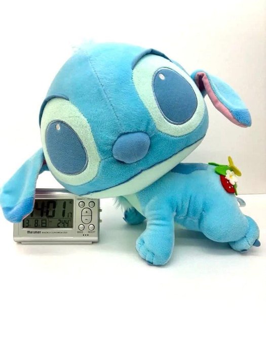 絨毛玩偶 Disney史迪奇 約30cm 四足爬行姿勢草莓尾巴