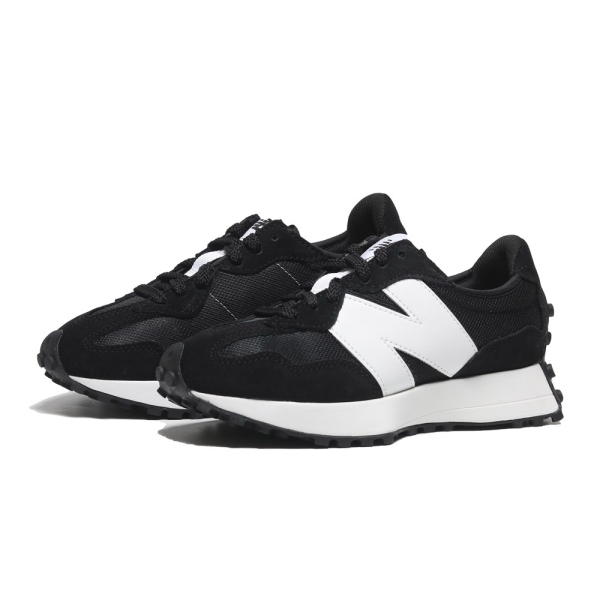 NEW BALANCE 休閒鞋 NB 327 黑白 麂皮 復古 男 MS327CBW