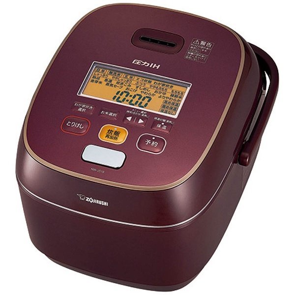 **紅色**Zojirushi(象印)  NW-JS18-VD 豪熱羽釜壓力IH電子鍋  YT10後繼機種 附中文說明