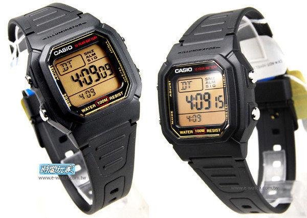 W-800HG-9A CASIO卡西歐 計時/鬧鈴/第二時間 電子錶 方形【時間玩家】