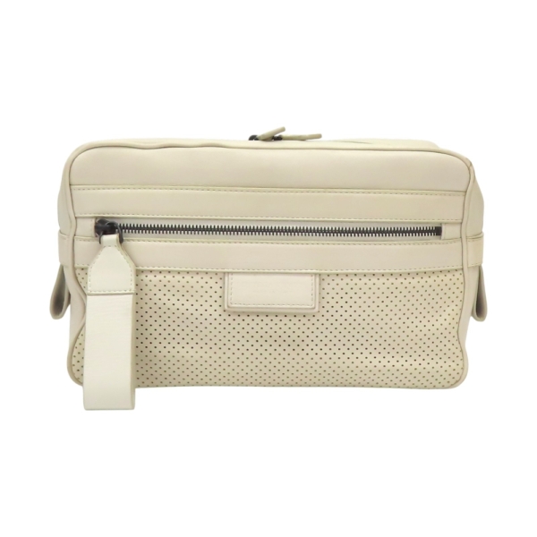 BOTTEGA VENETA BV 寶緹嘉 米白色 牛皮 LEGGERO 腰包 567197 【二手名牌BRAND OFF】