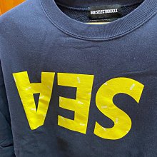 GOD SELECTION XXX WIND AND SEA 聯名藍色棉T 大學棉T MADE IN JAPAN