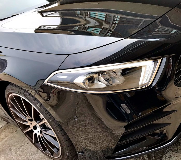 IDFR ODE 汽車精品 BENZ A W177 19-UP 鍍鉻大燈飾框 頭燈框 MIT