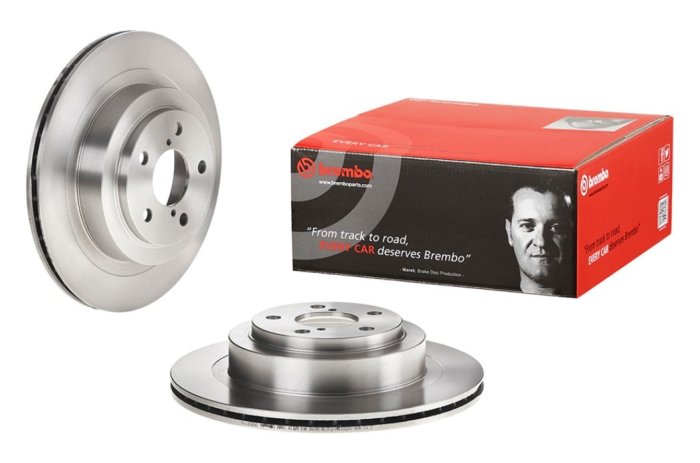 【汽車零件王】Brembo 原廠替換 打孔 畫線 平面 碟盤 BMW F30 320i 2012-