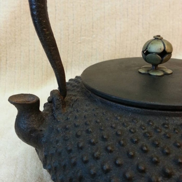 龍文堂 安之介 在銘 花押有 銀摘 斑紫銅蓋 平丸型 姥