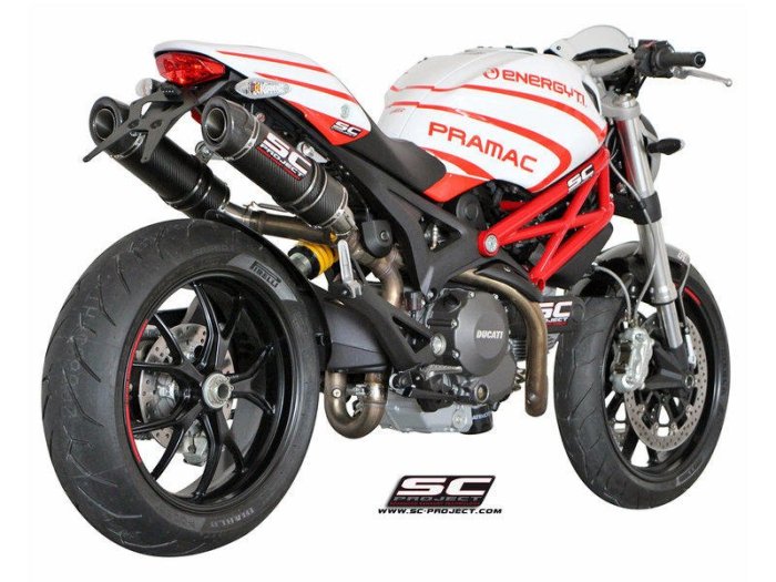 DNS部品 義大利 SC PROJECT GP-TECH 碳纖維尾段排氣管 DUCATI MONSTER 696 796 1100