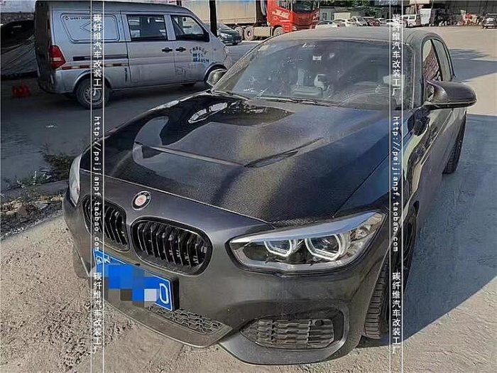 適用于寶馬1系F20碳纖維引擎蓋118i 120i 125i改裝GTS款開孔引擎蓋