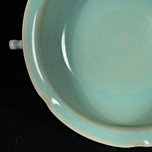 宋汝窯清涼寺御製款雙耳洗，高7.5直徑21cm，200568 瓷器官窯汝窯【古雲