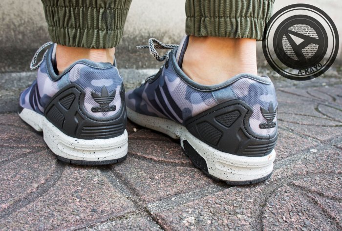 藍染 A-KAY0】ADIDAS ZX FLUX DECON GRAY CAMO 迷彩灰藍黑【M19685
