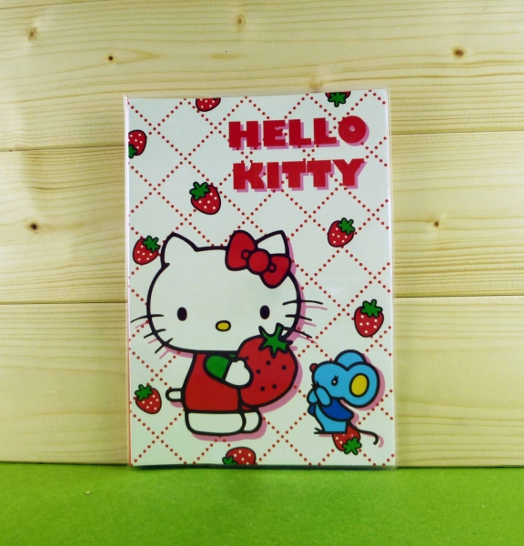 【震撼精品百貨】Hello Kitty 凱蒂貓~手冊套-草莓圖案