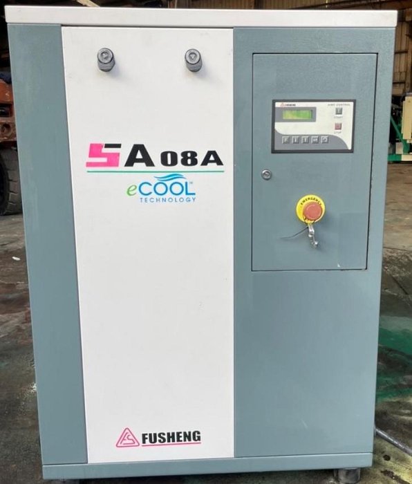 復盛空壓機.靜音螺旋空壓機.10馬螺旋靜音空壓機.10HP中古靜音空壓機.二手螺旋空壓機.220V.O96O595348 裴先生  Google ( 八里發電機