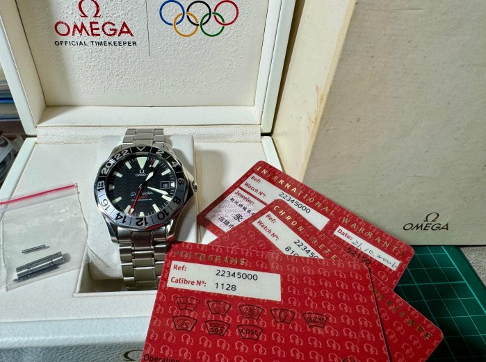 代售 無拋整 Omega seamaster 海馬 300m GMT 50週年 2234 50 公司貨 rolex 16710 16610