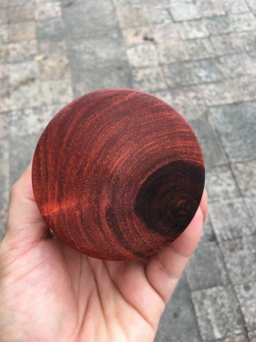 印度小葉檀木牛毛纹满金星筆筒底款乾隆年製 印度小葉