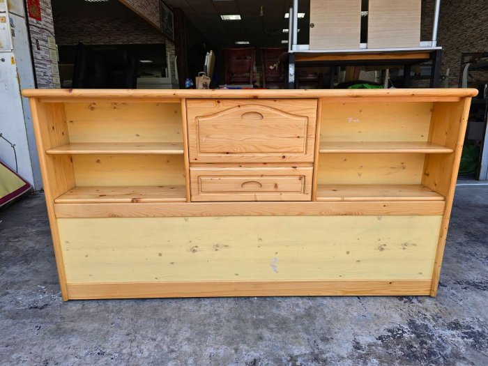 香榭二手家具*揚龍YANGLONG 天然原木 床組書架邊櫃-床邊櫃-床頭櫃-上下床側櫃-雙層床側櫃-上下舖側邊櫃-床頭箱