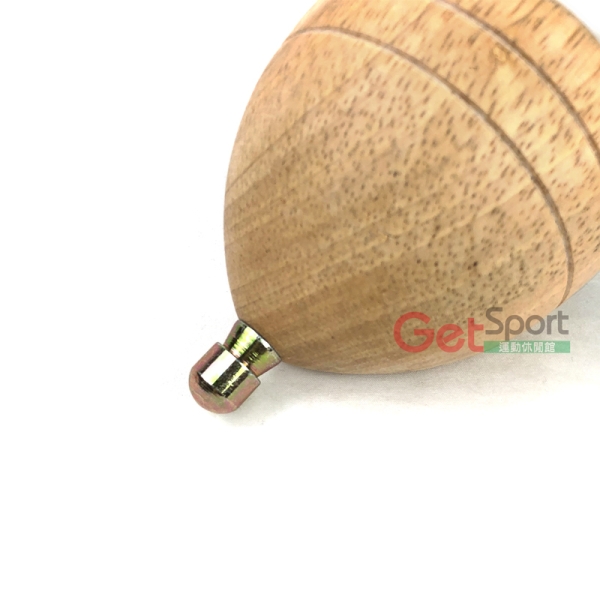 鐵人牌原木陀螺9cm(兒童遊戲/懷舊玩具/民俗童玩/傳統古玩/台灣製