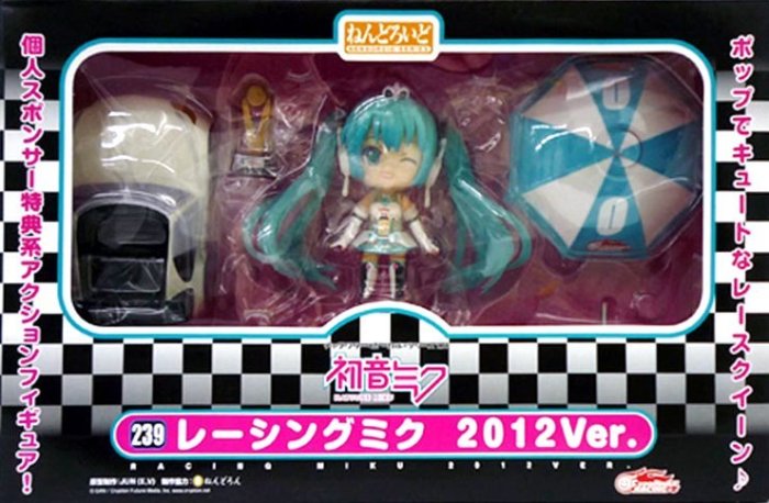 日本正版 GSC 黏土人 初音未來 賽車初音 RACING MIKU 2012 可動 模型 公仔 日本代購