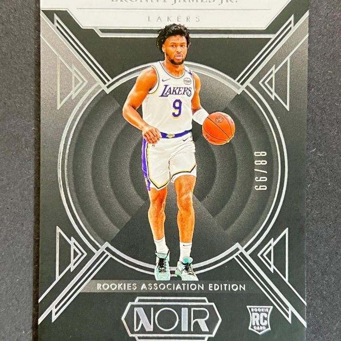 限量/99 Bronny James Jr NOIR 黑國寶2024-25 新人RC 358 | Yahoo拍賣