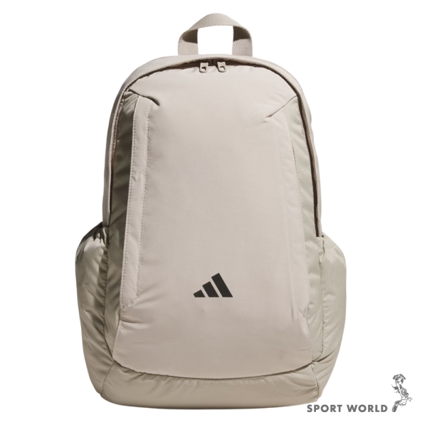 Adidas 後揹包 多隔層 水壺袋 米【運動世界】KC0186