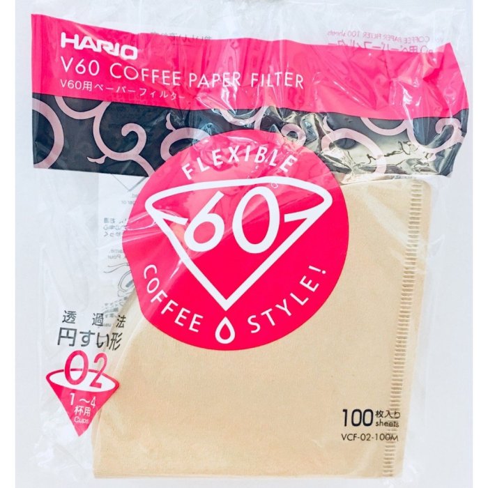 【現貨】日本HARIO 02 無漂白錐形濾紙-100枚入 02濾紙