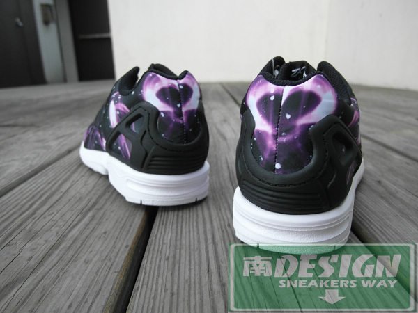 下架Adidas ZX Flux Galaxy 星空紫黑銀河星點潑墨宇宙| Yahoo拍賣