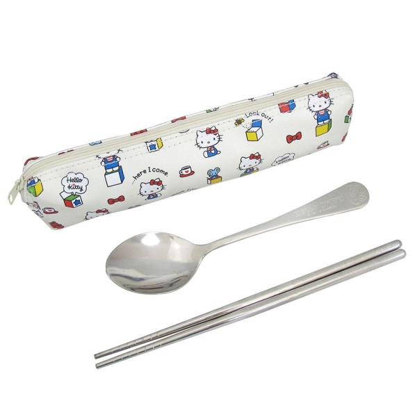 Hello Kitty 304環保餐具組-積木款 KS-8337A