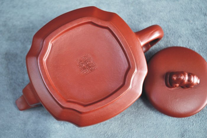 中国朱泥急須　竹 中国朱泥竹煎茶急須 煎茶道具