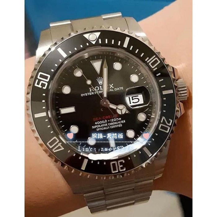勞力士 126600 海使 Rolex Mk1 無皇冠 五十週年 單紅腕錶