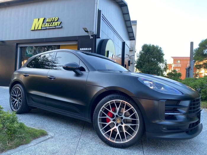 黃帝的店~PORSCHE MACAN 2022式樣 2.0 升級Fi-Exhaust排氣管~EIBACH短彈簧+卡鉗烤漆