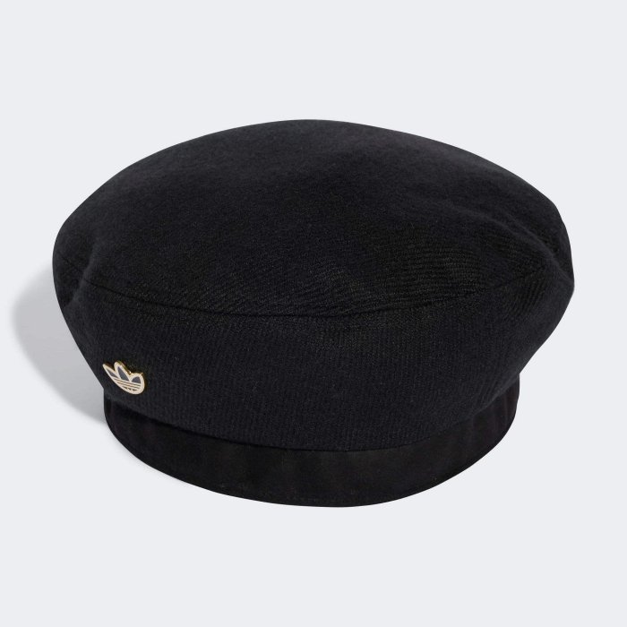 南🔥2024 12月 ADIDAS OG ADICOLOR 貝雷帽 毛帽 金標 三葉草 黑 JF4210