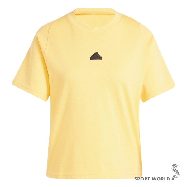 【下殺】Adidas 短袖上衣 女裝 Z.N.E. 黃【運動世界】IS3932