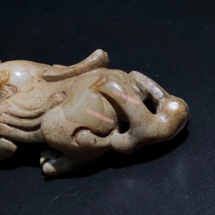 漢代和田玉圓雕瑞獸， 藏品老貨收藏【二手】-6977 | Yahoo拍賣