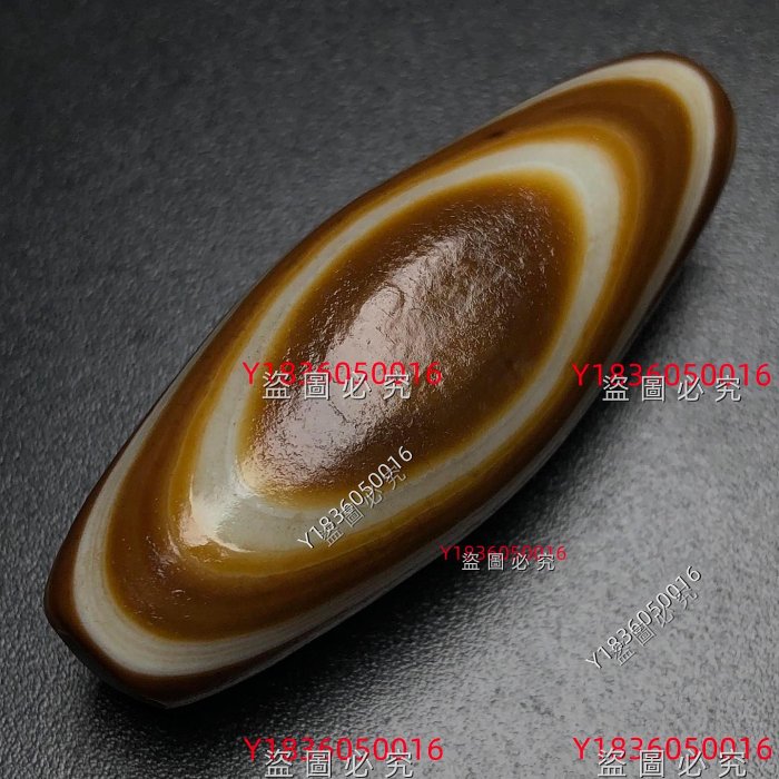藏區回流老料高油包漿天然【天眼天珠】尺寸：50*19毫米重量22.1克藏族