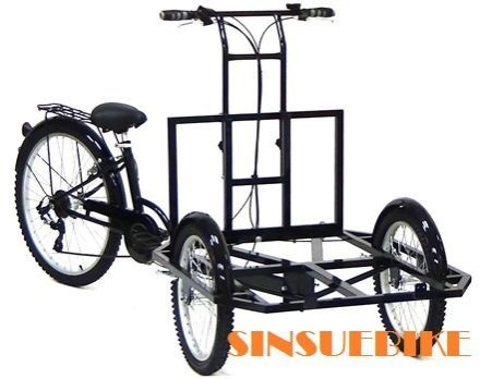 【新素主義】 小資創業 攤車 餐車 倒騎三輪車 可拆疊 台制(可加價升級電動版)