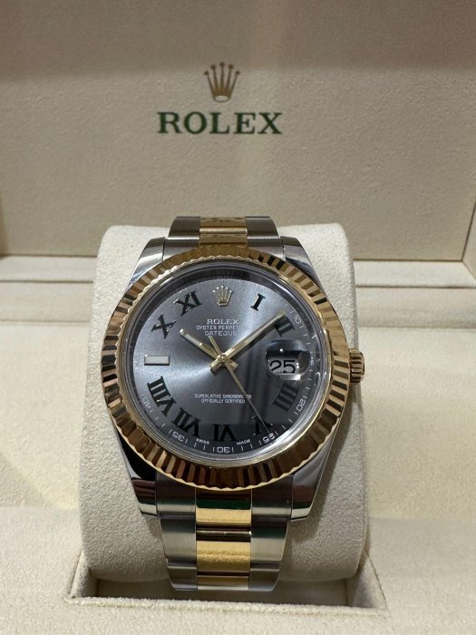 「已交流」Rolex 勞力士 116333 台灣保卡 41mm 綠羅馬 溫布頓 Datejust 116234 126334 126333 116334