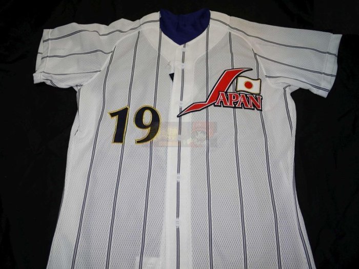 Mizuno 日本代表 ユニフォーム 19 Uehara M-L 上原浩治 貳拾肆棒球--珍藏!Mizuno日本代表職棒上原浩治主場球衣| Yahoo拍賣
