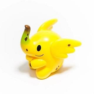 100% 香蕉 小象 黃色 UNRIPE BANANA ELFIE 泰國展 限定 Unbox 設計師玩具