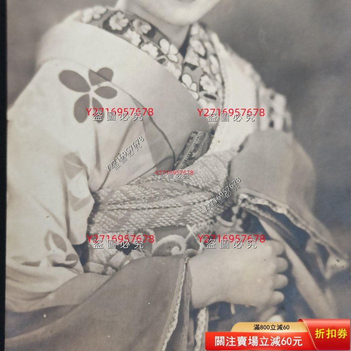 民國銀鹽老照片明星照高峰秀子和服美女她是民國時期日本四大女優之一被
