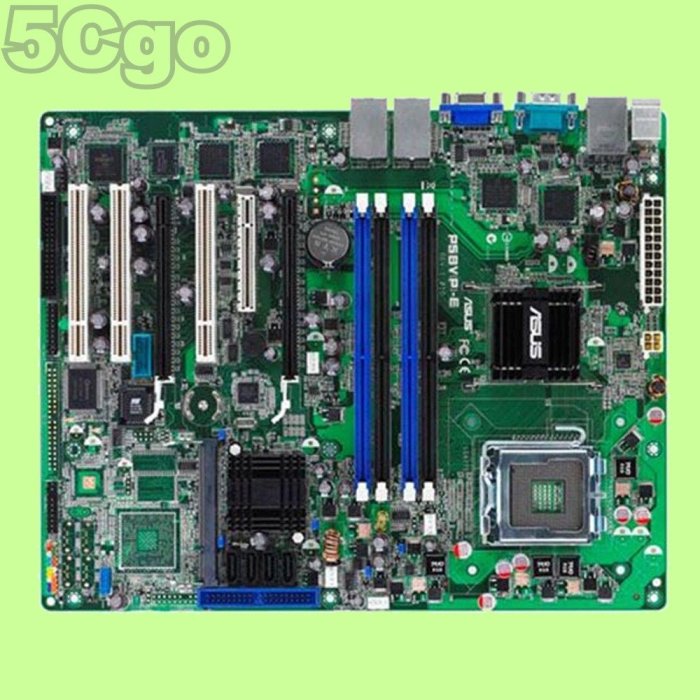 5Cgo【權宇】華碩伺服器主機板ASUS P5BP-E/4L/TS300-E5 LGA775 4網卡最大可2GB*4含稅